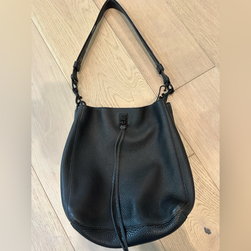 Rebecca Minkoff Textured Black Leather Bag